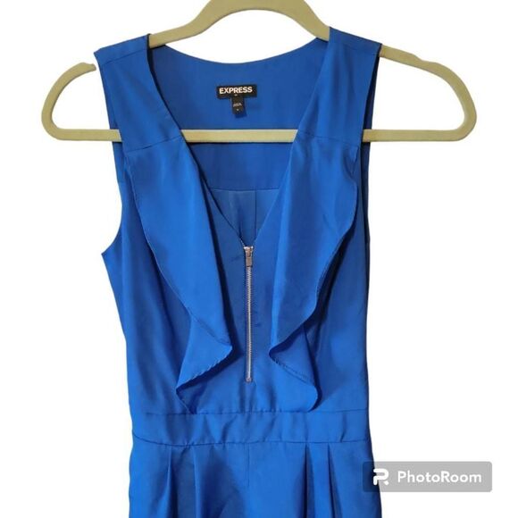 EXPRESS Blue Women's Romper Size 0 - Picture 2 of 7